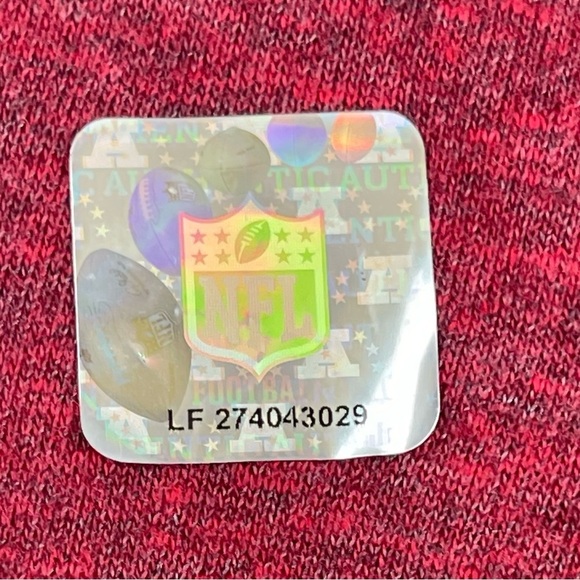 NFL Atlanta Falcons Shirt Womens Large Red Gonzalez 88 Long Sleeve Graphic‎ Tee - Picture 11 of 12